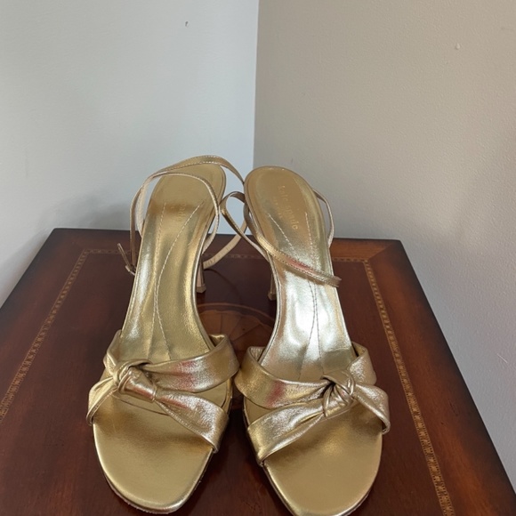 kate spade Shoes Kate Spade Gold Bow Strappy Sandal Poshmark